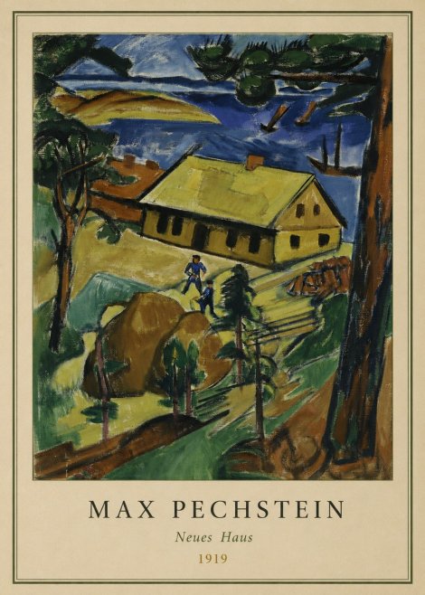 Max Pechstein Neues Haus No3 - Plakat