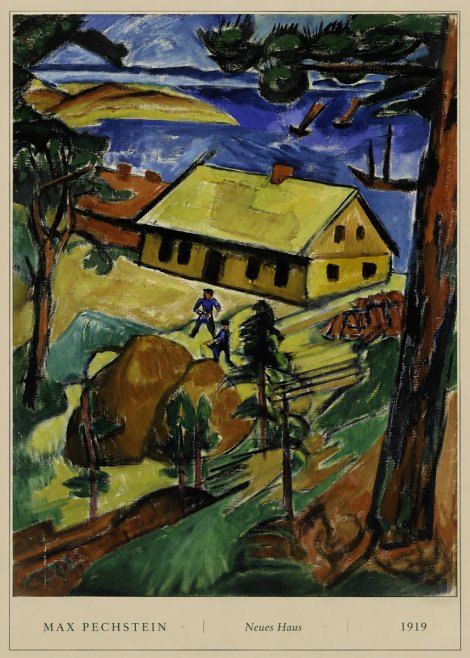 Max Pechstein Neues Haus No6 - Plakat