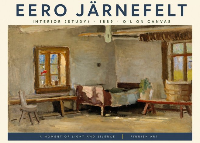 Eero Järnefelt Interior (Study) No3 - Plakat