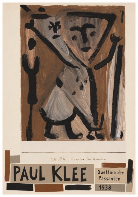 Paul Klee Duettino Der Passanten No4 - Plakat