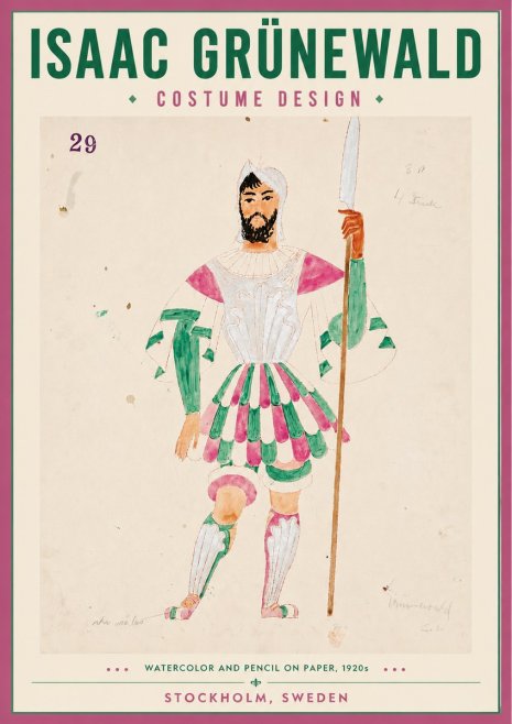 Isaac Grünewald Costume Design No. 29 No4 - Plakat