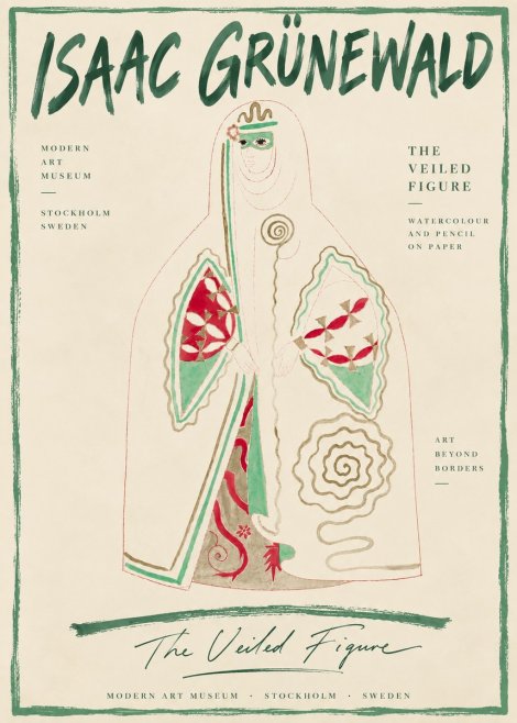 Isaac Grünewald The Veiled Figure No6 - Plakat