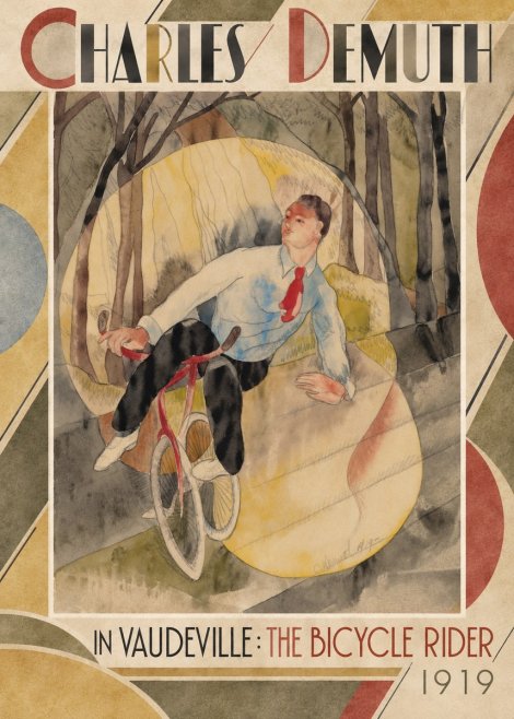 Charles Demuth In Vaudeville: the Bicycle Rider No2 - Plakat