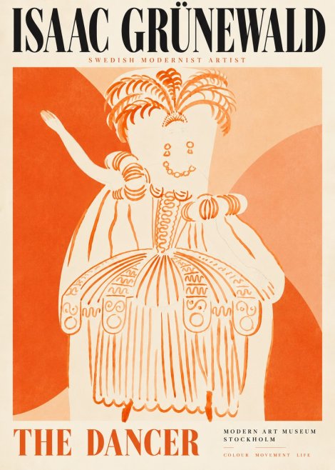 Isaac Grünewald The Dancer II No5 - Plakat