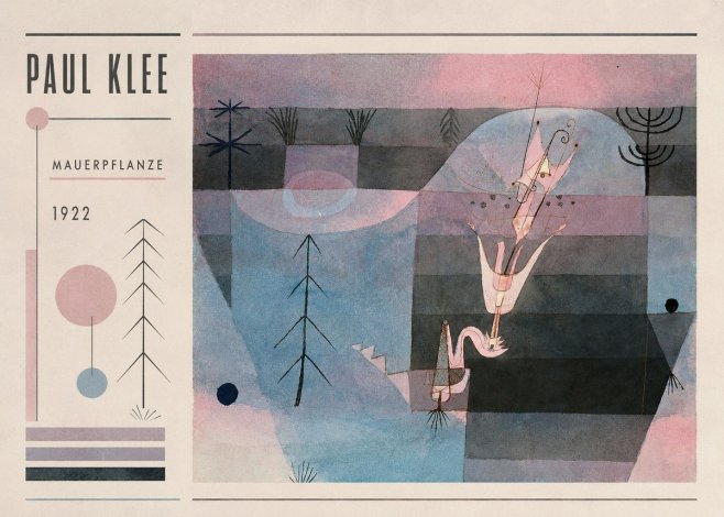 Paul Klee Mauerpflanze No2 - Plakat