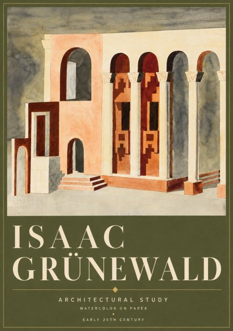 Isaac Grünewald Architectural Study II No6 - Plakat