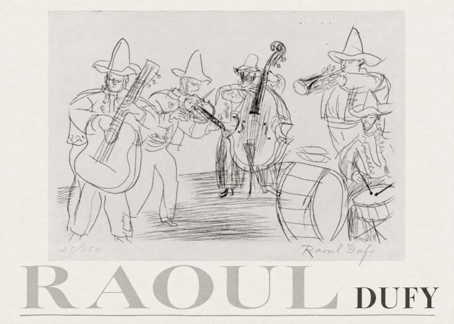 Raoul Dufy Musicians No3 - Plakat
