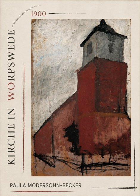 Paula Modersohn-Becker Kirche in Worpswede No1 - Plakat