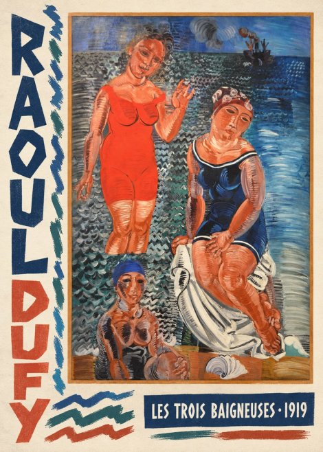 Raoul Dufy Les Trois Baigneuses No4 - Plakat