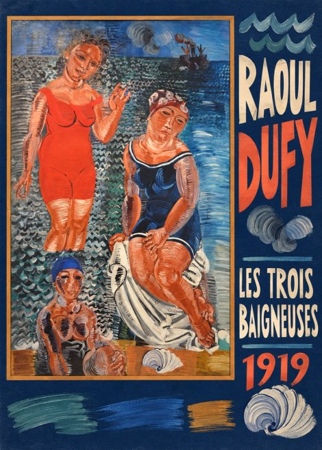 Raoul Dufy Les Trois Baigneuses No5 - Plakat
