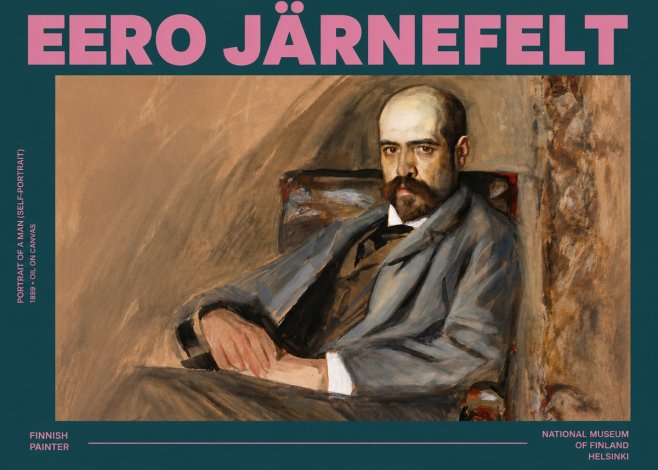 Eero Järnefelt Portrait of a Man (Self-portrait) No3 - Plakat
