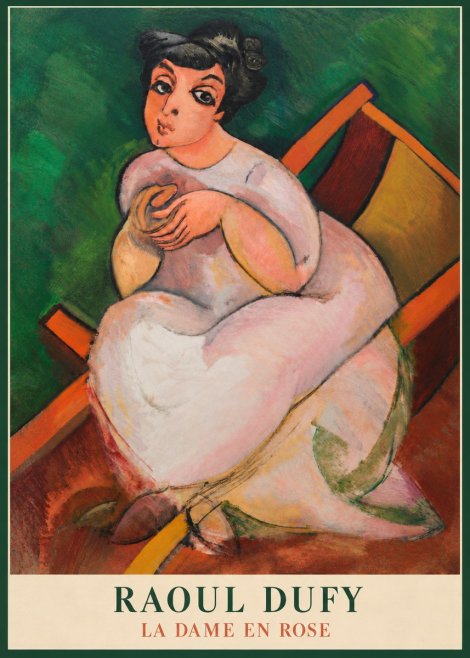 Raoul Dufy La Dame En Rose No4 - Plakat