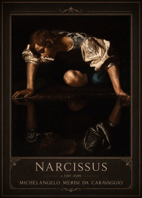 Michelangelo Merisi da Caravaggio Narcissus II No1 - Plakat