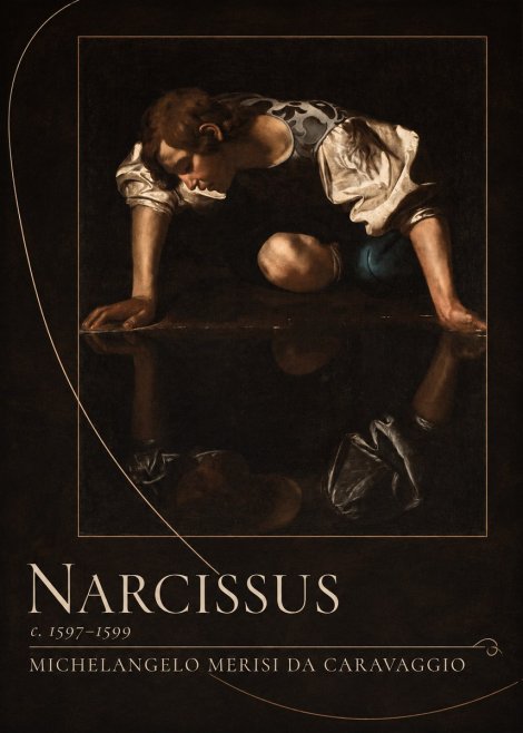 Michelangelo Merisi da Caravaggio Narcissus II No3 - Plakat