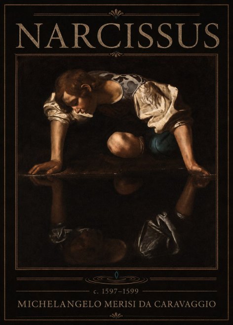 Michelangelo Merisi da Caravaggio Narcissus II No6 - Plakat