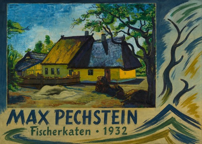 Max Pechstein Fischerkaten No5 - Plakat
