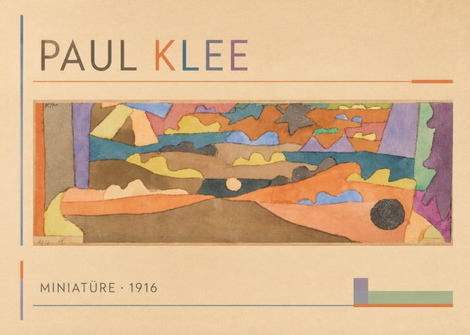 Paul Klee Miniatüre · 1916 No1 - Plakat