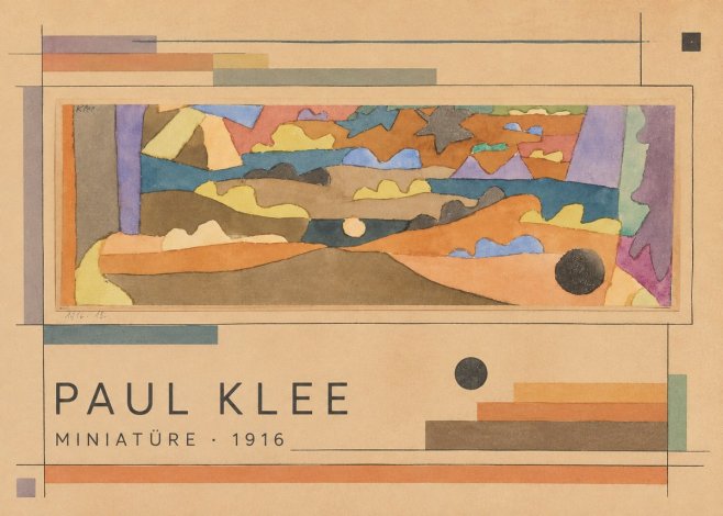 Paul Klee Miniatüre · 1916 No2 - Plakat