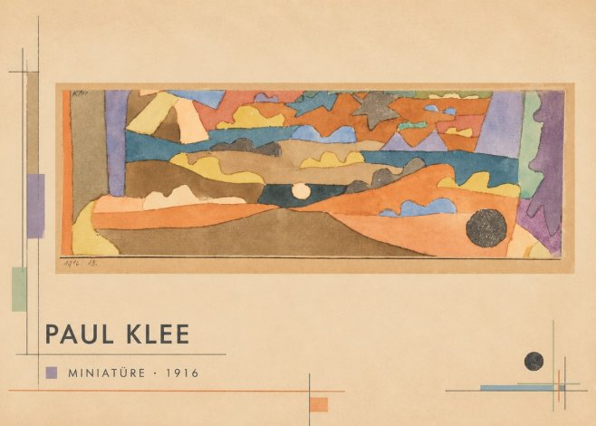 Paul Klee Miniatüre · 1916 No6 - Plakat