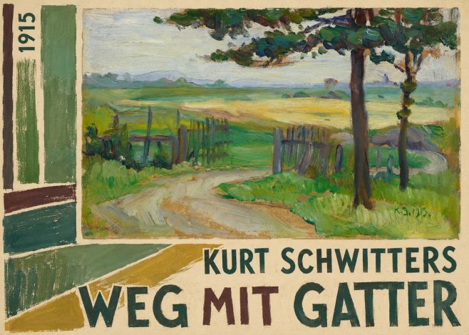 Kurt Schwitters Weg Mit Gatter No2 - Plakat