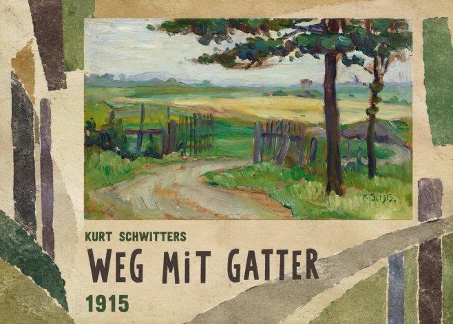 Kurt Schwitters Weg Mit Gatter No3 - Plakat