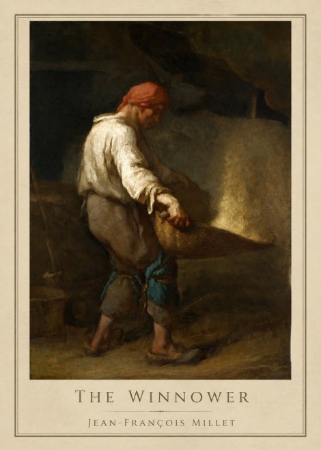 Jean-François Millet The Winnower No4 - Plakat