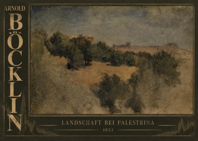 Arnold Böcklin Landschaft Bei Palestrina No5 - Plakat
