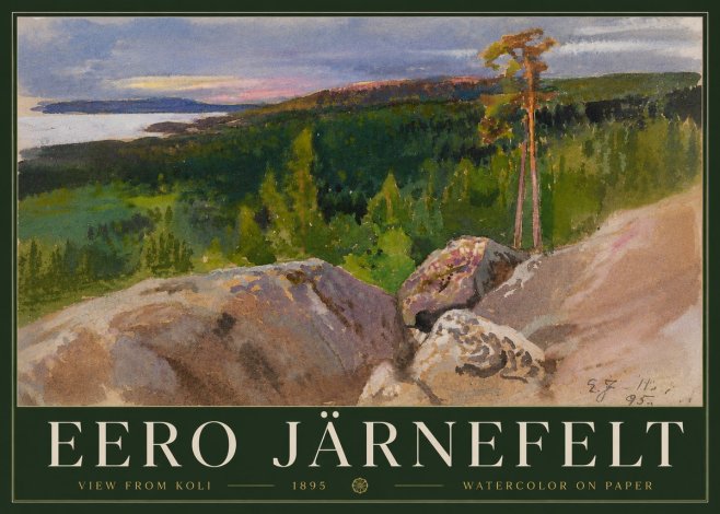 Eero Järnefelt View from Koli No3 - Plakat