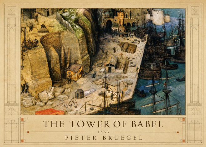 Pieter Bruegel The Tower of Babel XVIII No1 - Plakat