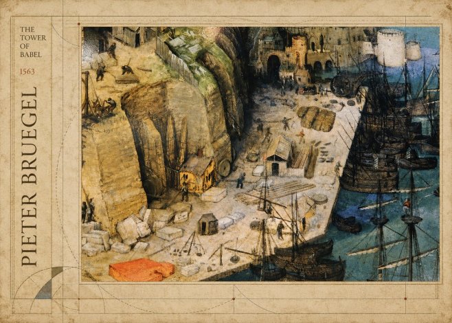 Pieter Bruegel The Tower of Babel XVIII No2 - Plakat