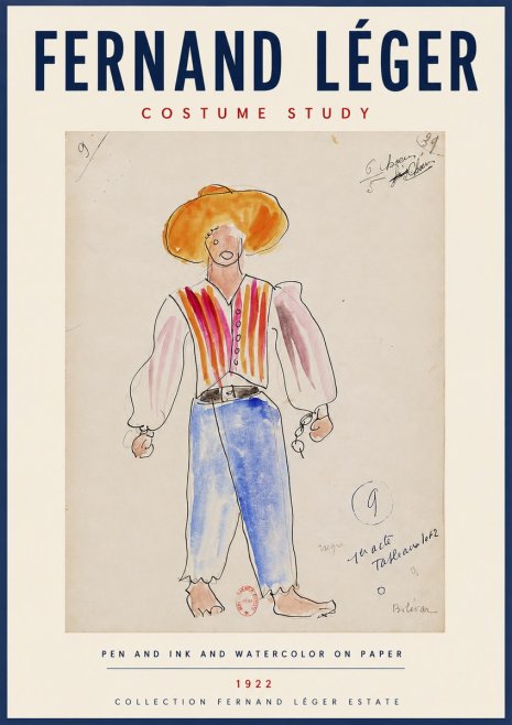 Fernand Léger Costume Study II No6 - Plakat
