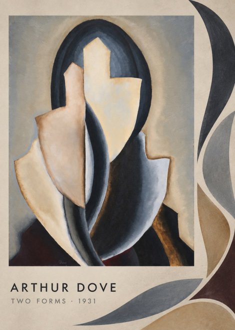 Arthur Dove Two Forms No3 - Plakat