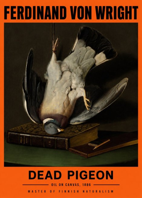 Ferdinand von Wright Dead Pigeon No3 - Plakat