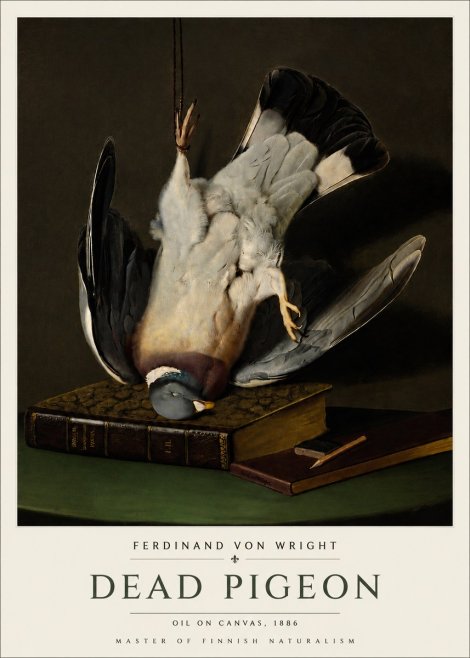 Ferdinand von Wright Dead Pigeon No4 - Plakat