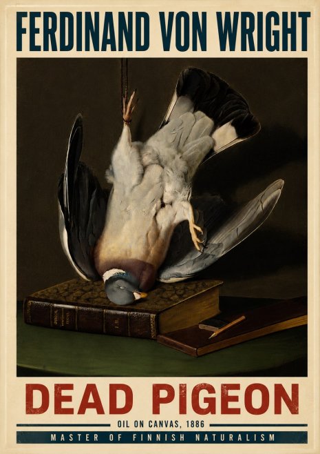 Ferdinand von Wright Dead Pigeon No6 - Plakat