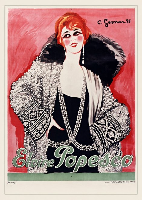 Charles Gesmar Elvire Popesco II No6 - Plakat