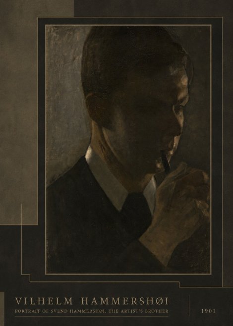 Vilhelm Hammershøi Portrait of Svend Hammershøi, the Artist's Brother No3 - Plakat