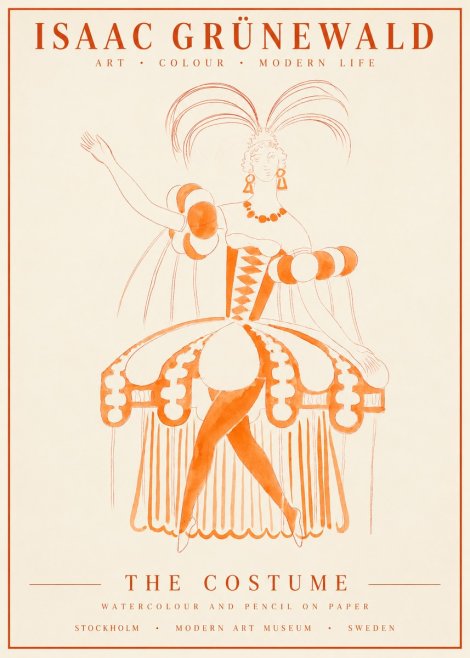 Isaac Grünewald The Costume II No1 - Plakat