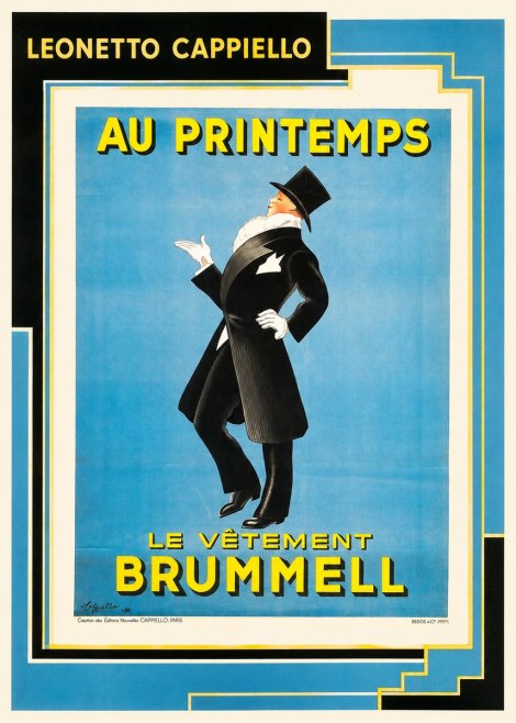 Leonetto Cappiello Au Printemps Le Vêtement Brummell No2 - Plakat