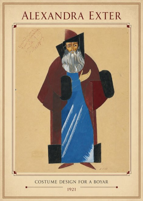 Alexandra Exter Costume Design for a Boyar No3 - Plakat
