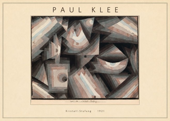 Paul Klee Kristall-stufung I No4 - Plakat