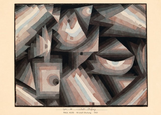 Paul Klee Kristall-stufung I No5 - Plakat