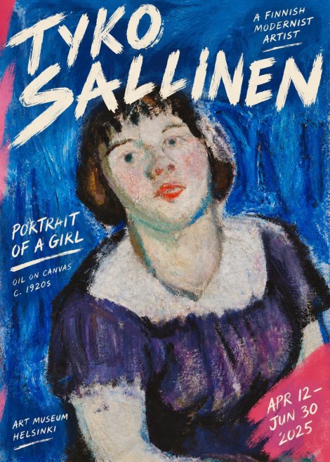 Tyko Sallinen Portrait of a Girl II No3 - Plakat