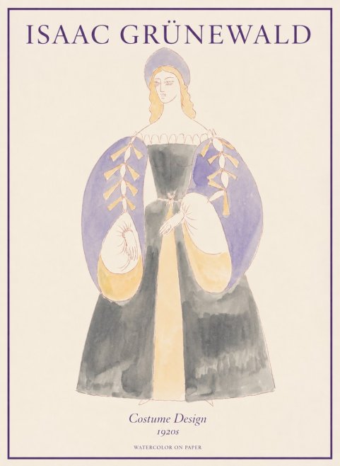 Isaac Grünewald Costume Design XIV No1 - Plakat