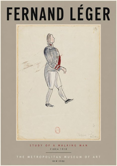 Fernand Léger Study of a Walking Man No4 - Plakat