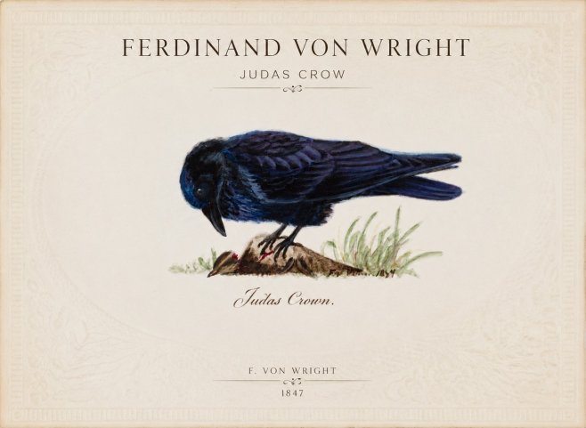 Ferdinand von Wright Judas Crow No1 - Plakat
