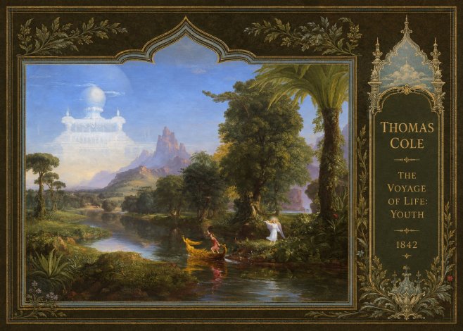 Thomas Cole The Voyage of Life: Youth IV No4 - Plakat