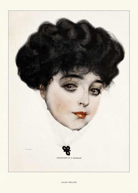 Coles Phillips Reflections of a Bachelor No5 - Plakat
