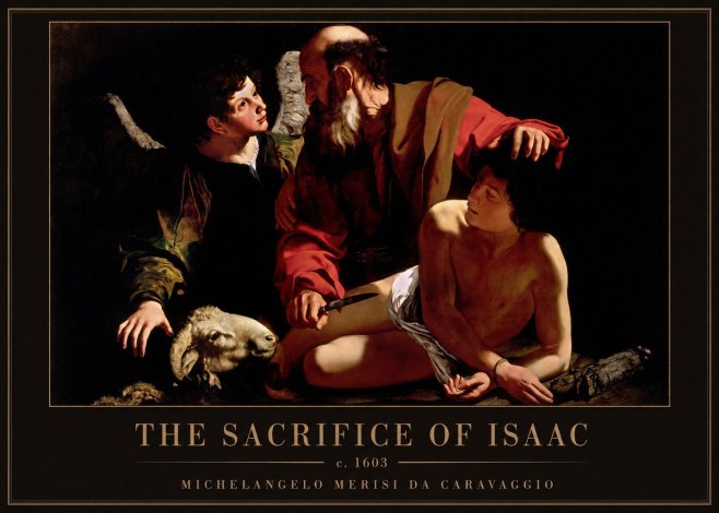 Michelangelo Merisi da Caravaggio The Sacrifice of Isaac III No1 - Plakat