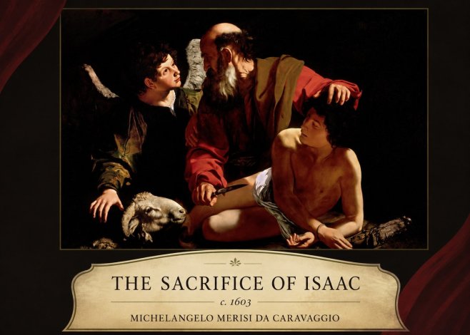 Michelangelo Merisi da Caravaggio The Sacrifice of Isaac III No4 - Plakat